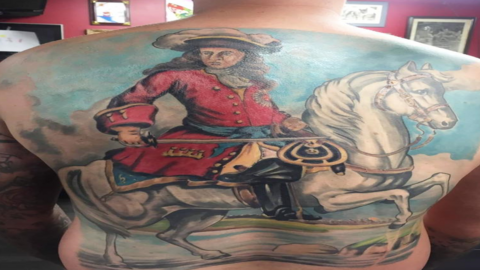 The tattoo of King Billy