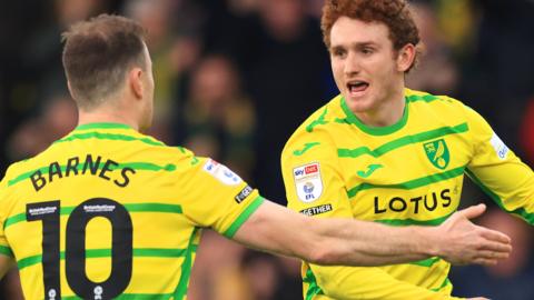 Norwich celebrate scoring