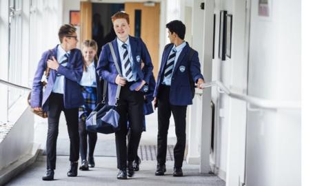 School corridor