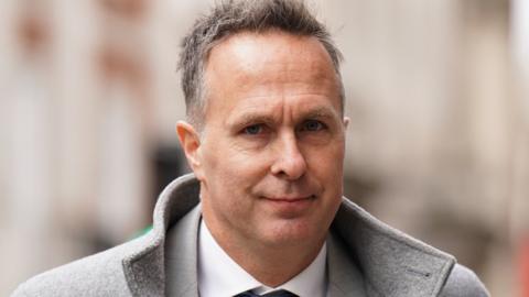Michael Vaughan arrives at the Yorkshire cricket racism hearing