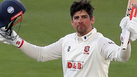 Alastair Cook reaches a century