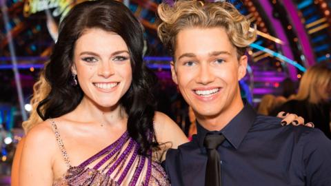 Lauren Steadman (left) and dancing partner AJ Pritchard