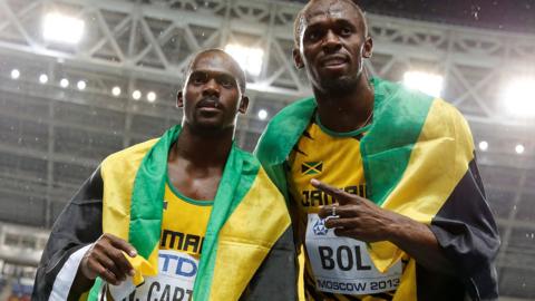 Nesta Carter and Usain Bolt