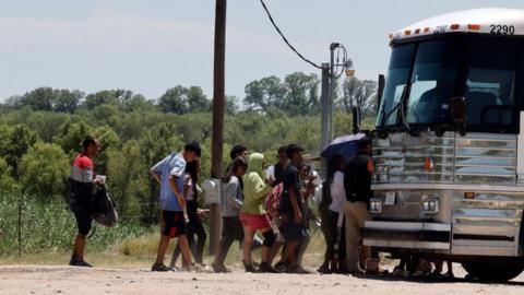 Girl,3, dies on a migrant bus heading for Chicago [file photo]