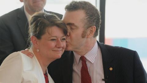 Leanne Wood and Adam Price