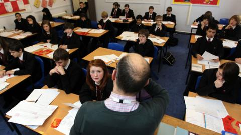 Pupils in a classroom