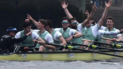 Cambridge celebrate boat race