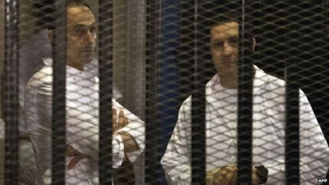 Alaa and Gamal Mubarak, 8 June 2013