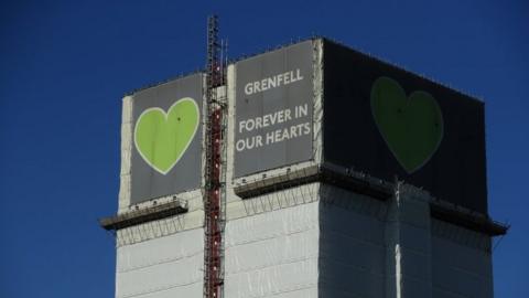 Grenfell Tower, pictured in April 2020