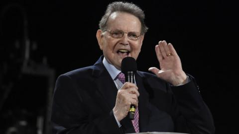 Reinhard Bonnke addresses crowds in Lagos, Nigeria. Photo: November 2017