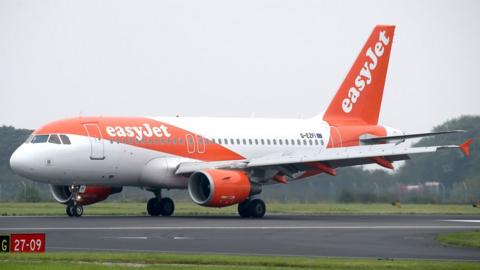 An Easyjet aeroplane