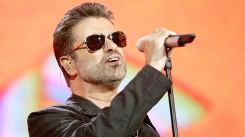 George Michael performing in 2005