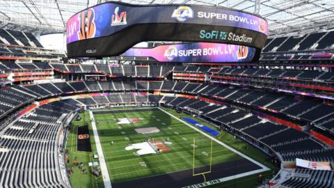 SoFi Stadium hosts the 2022 Super Bowl