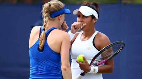 Heather Watson and Harriet Dart