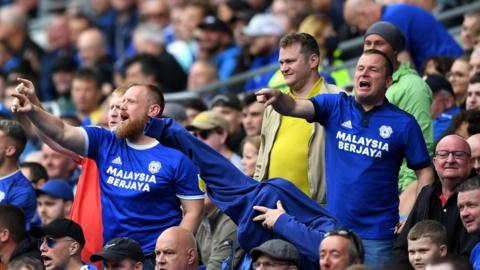 Fans at Cardiff City Stadium