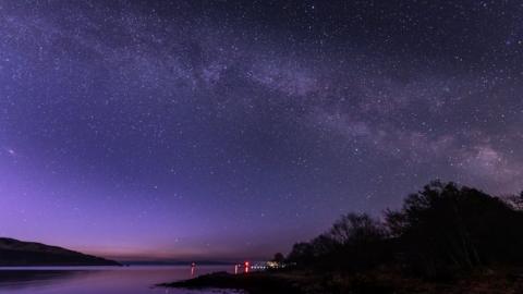 Milky Way visible in dark skies above Isle of Rum