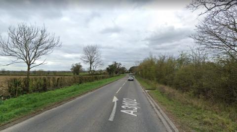 A section of the A3102 which could be crossed by the new Melksham bypass