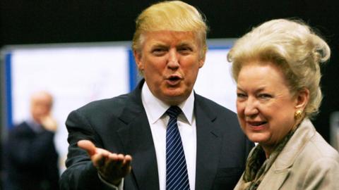 Donald Trump and Maryanne Trump Barry in 2008