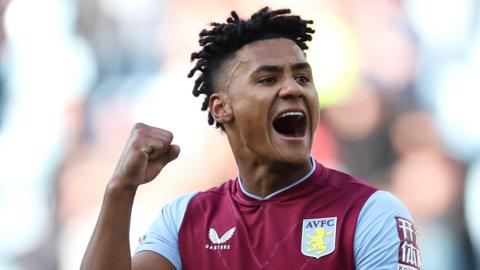 Ollie Watkins celebrates