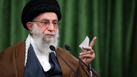 Ayatollah Ali Khamenei gives a speech in Tehran, Iran (3 November 2020)