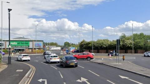 Stoneferry Road roundabout in Hull