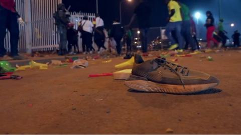 At least eight dead after crush at Cameroon stadium.