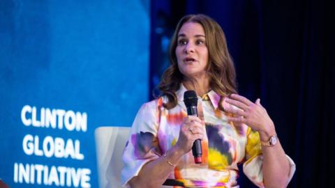 Melinda Gates, co-chair of the Bill & Melinda Gates Foundation, speaks during the Clinton Global Initiative (CGI) annual meeting in New York, US, on Monday, Sept. 19, 2022