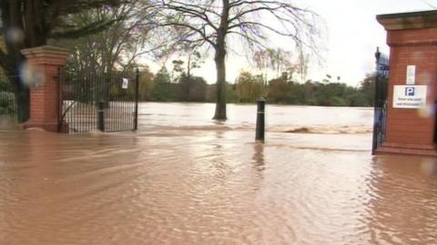 Flooded Vivary Park (taken from 2012)