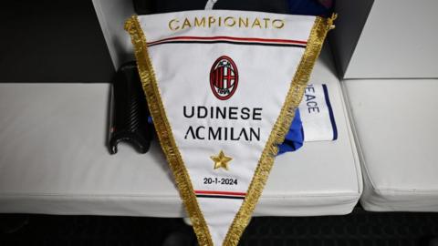 Udinese v AC Milan flag