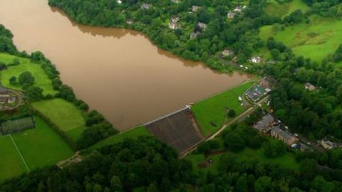 Whaley Bridge reservoir