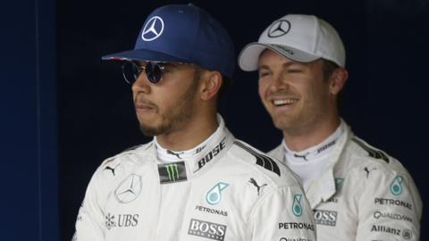 Lewis Hamilton and Nico Rosberg