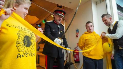 Lord Lieutenant of Hertfordshire, Robert Voss opening the store