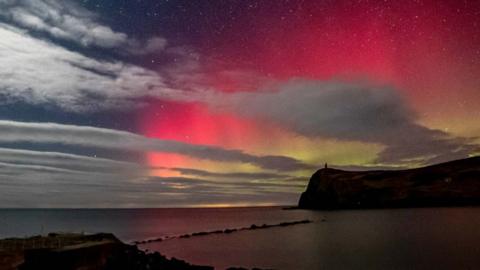 Northern lights from Port Erin