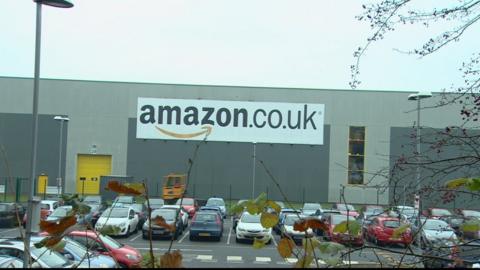 Amazon distribution depot in Dunfermline