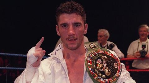 Wayne McCullough with his WBC belt