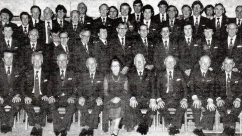 old black and white photo of the choir