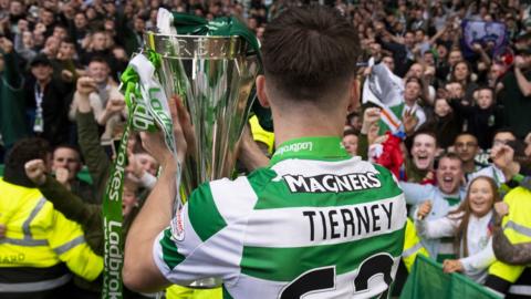 Kieran Tierney has left Celtic for a Scottish record transfer fee