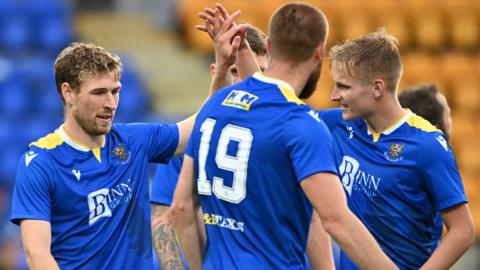 St Johnstone celebrate