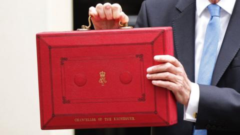 Philip Hammond with budget box