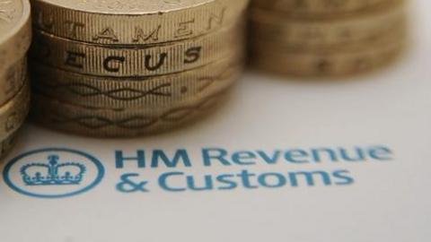 HMRC paperwork and coins