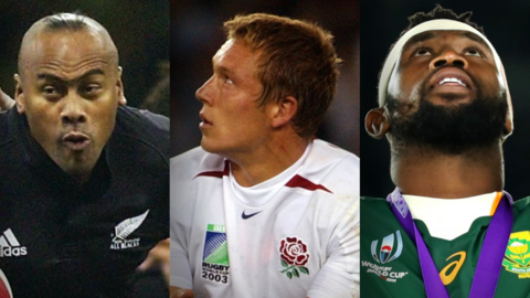 Jonah Lomu, Jonny Wilkinson and Siya Kolisi