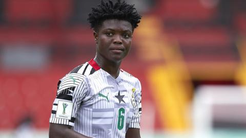 Jacqueline Owusu in action for Ghana at the Under-20 Women's World Cup