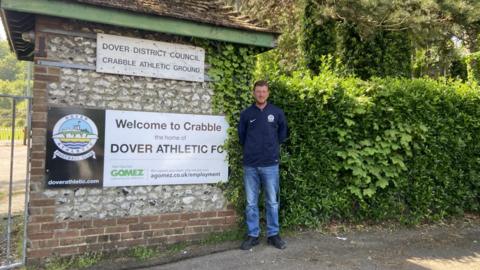 Lee Sansum at the Crabble ground