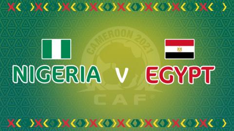 Nigeria v Egypt graphic