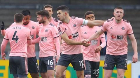 Sheffield United celebrate