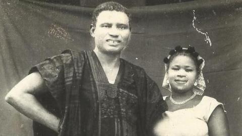 Harcourt Whyte and his second wife, Roseline Echeziaku Harcourt.
