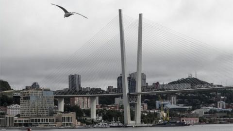 The cable-stayed Russky Bridge in Vladivostok, Russia, 05 September 2022.