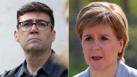 Andy Burnham and Nicola Sturgeon