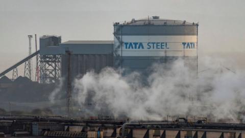 Tata's steelworks in Port Talbot