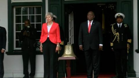 Theresa May & Cyril Ramaphosa